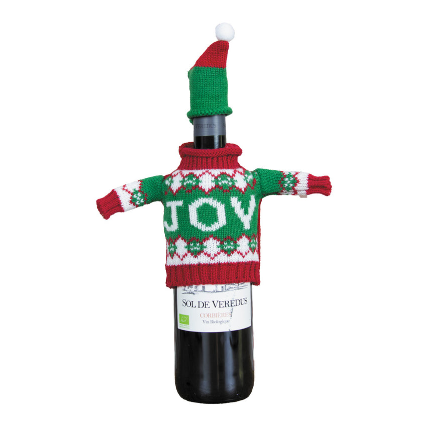 LE PTIT PULL MOCHE DE NOEL POUR BOUTEILLE
