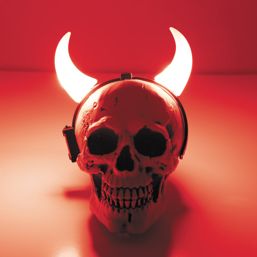 SERRE TÊTE CORNE DIABLE ROUGE LUMINEUX