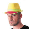 CHAPEAU TRILBY NEON JAUNE