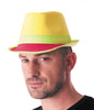CHAPEAU TRILBY NEON JAUNE