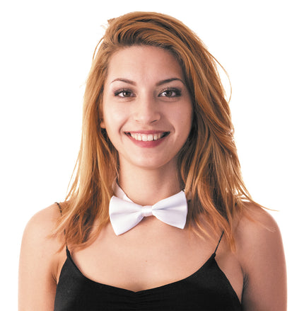 NOEUD PAPILLON BLANC 12X7 CM