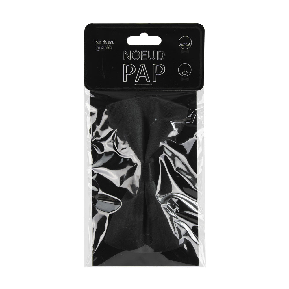 NOEUD PAPILLON NOIR 12X7 CM