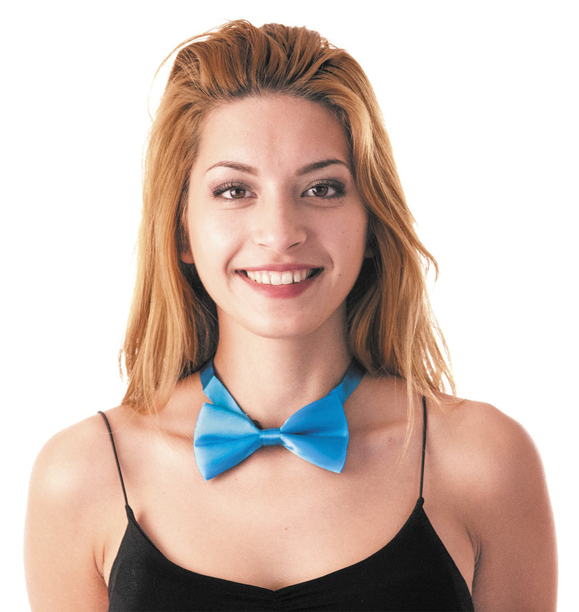 NOEUD PAPILLON BLEU FLUO