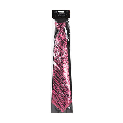 CRAVATE SEQUIN ROSE A ZIP