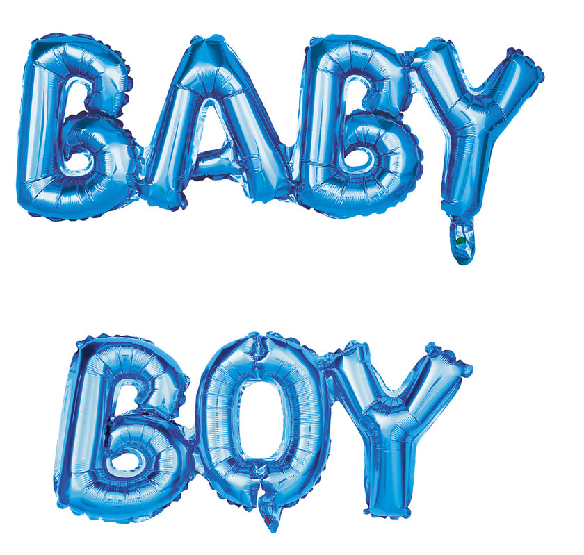 BALLONS MYLAR LETTRES BABY BOY