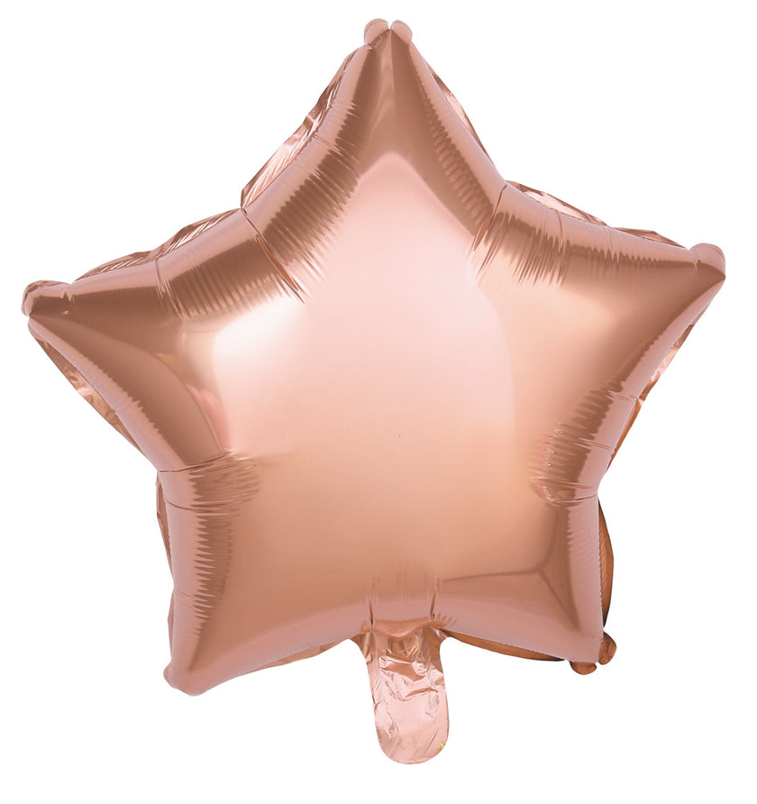BALLON MYLAR ETOILE ROSE GOLD