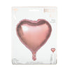 BALLON MYLAR COEUR ROSE GOLD