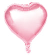 BALLON MYLAR COEUR ROSE PASTEL