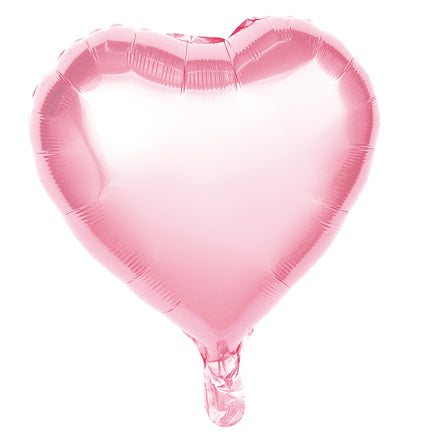 BALLON MYLAR COEUR ROSE PASTEL