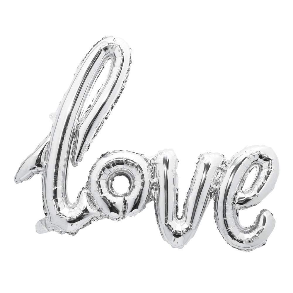 BALLON MYLAR LOVE ARGENT