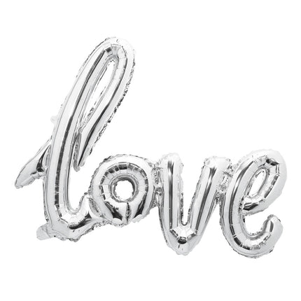 BALLON MYLAR LOVE ARGENT