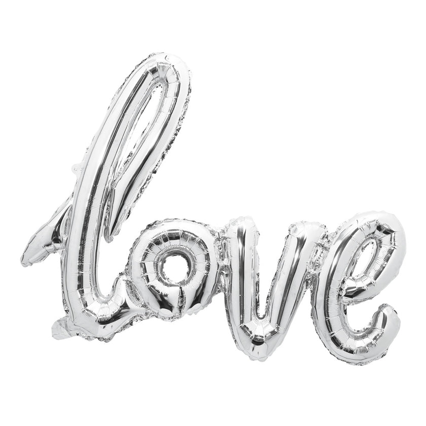 BALLON MYLAR LOVE ARGENT