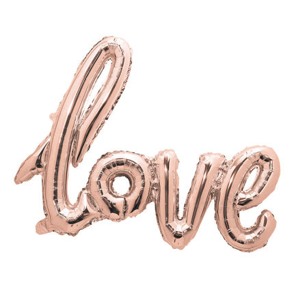 BALLON MYLAR LOVE ROSE GOLD