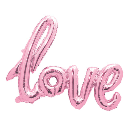 BALLON MYLAR LOVE ROSE PASTEL