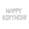 BALLONS MYLAR HAPPY BIRTHDAY ARGENT