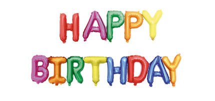 BALLONS MYLAR HAPPY BIRTHDAY MULTI