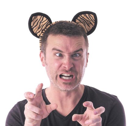 SERRE TÊTE TIGRE VELOURS