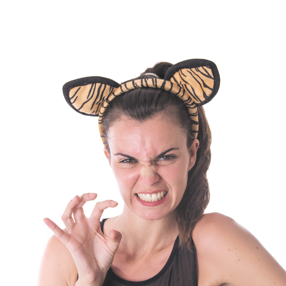 SERRE TÊTE TIGRE VELOURS