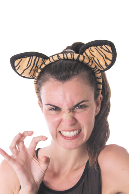 SERRE TÊTE TIGRE VELOURS