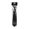 CRAVATE SATIN NOIRE A ZIP
