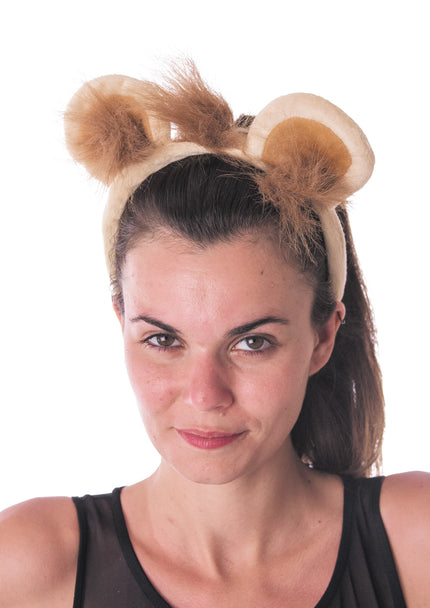 SERRE TÊTE LION VELOURS