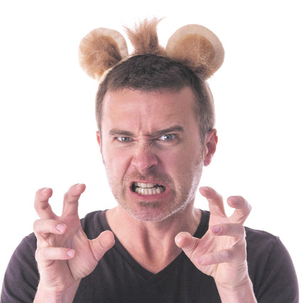 SERRE TÊTE LION VELOURS