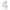 BALLON MYLAR CHIFFRE 4 ARGENT 36CM