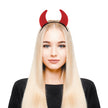 SERRE TÊTE CORNE DIABLE ROUGE FEUTRINE
