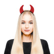 SERRE TÊTE CORNE DIABLE ROUGE FEUTRINE