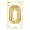 BALLON MYLAR CHIFFRE 0 OR 36CM