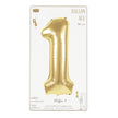 BALLON MYLAR CHIFFRE 1 OR 36CM