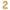 BALLON MYLAR CHIFFRE 2 OR 36CM