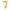 BALLON MYLAR CHIFFRE 7 OR 36CM