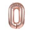 BALLON MYLAR CHIFFRE 0 ROSE GOLD 36CM