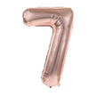 BALLON MYLAR CHIFFRE 7 ROSE GOLD 36CM