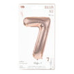 BALLON MYLAR CHIFFRE 7 ROSE GOLD 36CM