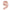 BALLON MYLAR CHIFFRE 9 ROSE GOLD 36CM