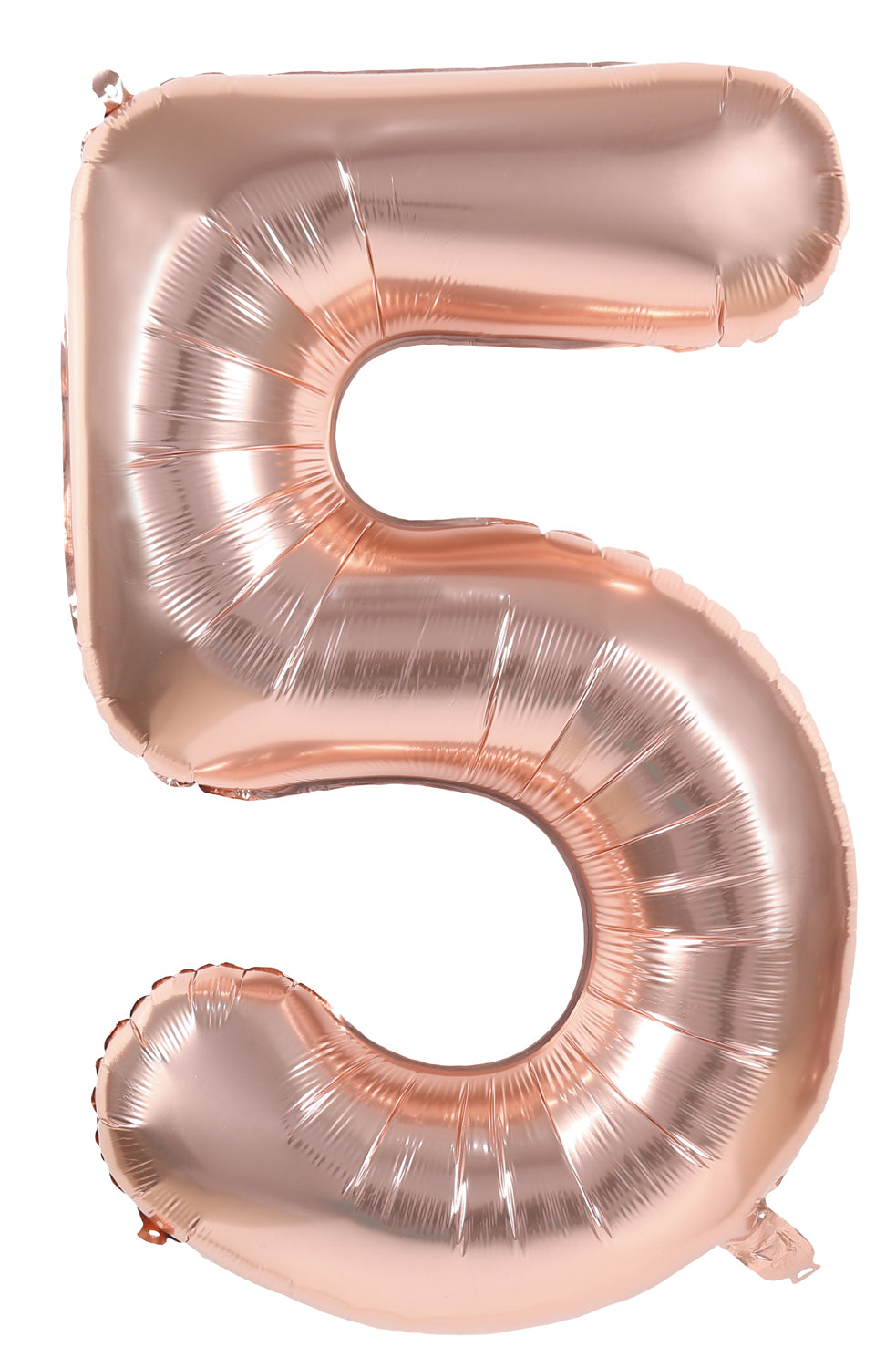 BALLON MYLAR CHIFFRE 5 ROSE GOLD 86CM