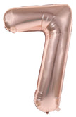 BALLON MYLAR CHIFFRE 7 ROSE GOLD 86CM