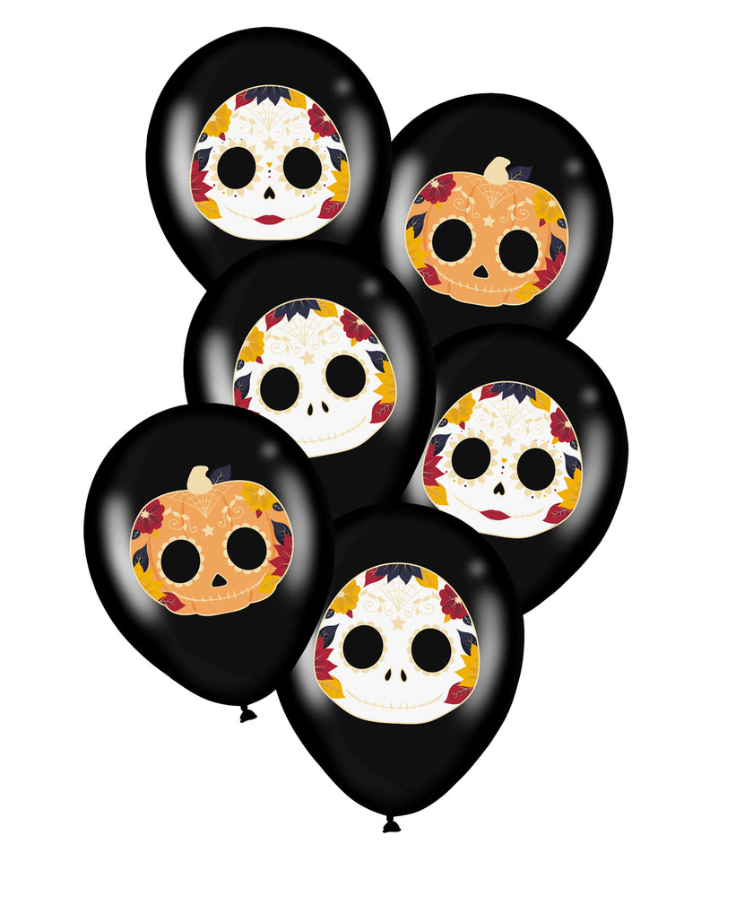 BALLON DE BAUDRUCHE DIA DE LOS MUERTOS X 6
