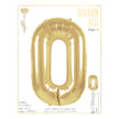 BALLON MYLAR CHIFFRE 0 OR 86CM