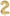 BALLON MYLAR CHIFFRE 2 OR 86CM