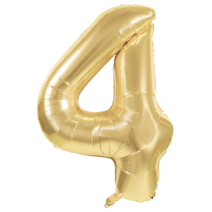 BALLON MYLAR CHIFFRE 4 OR 86CM