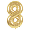 BALLON MYLAR CHIFFRE 8 OR 86CM