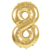 BALLON MYLAR CHIFFRE 8 OR 86CM