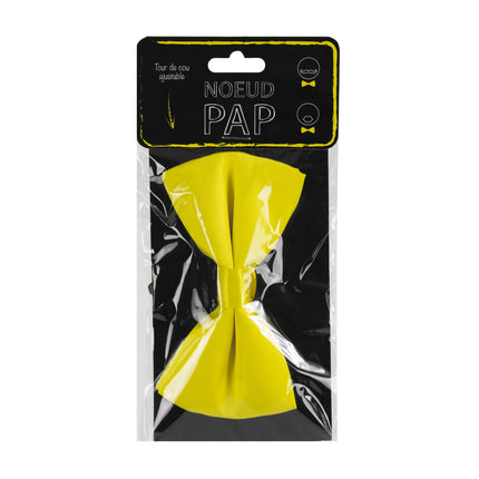 NOEUD PAPILLON JAUNE FLUO