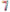 BALLON MYLAR CHIFFRE 7 IRISE PASTEL 86CM
