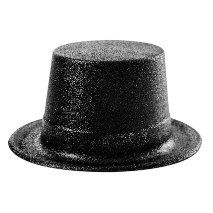 HAUT DE FORME PAILLETTE NOIR