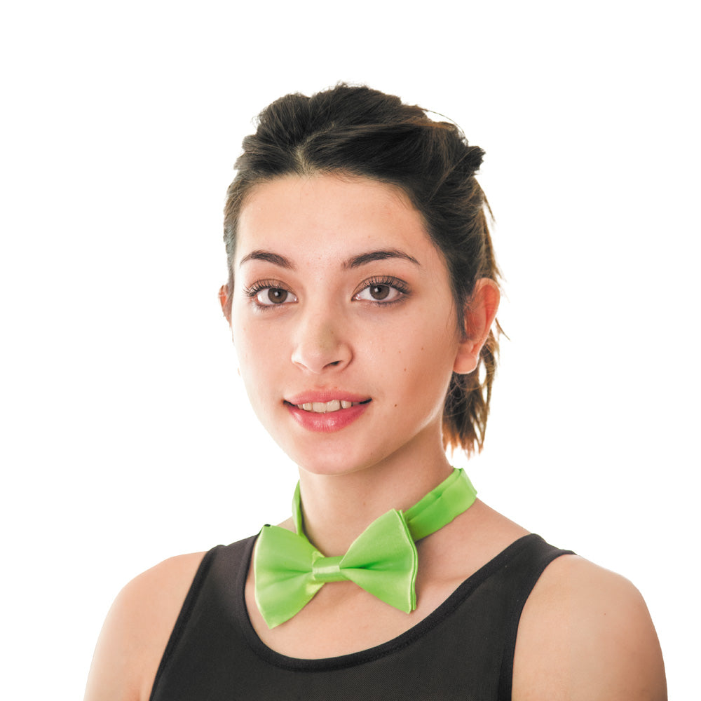 NOEUD PAPILLON VERT FLUO