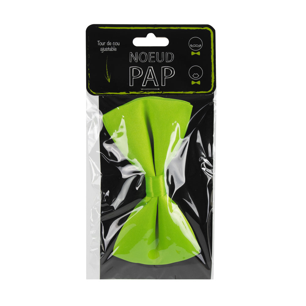 NOEUD PAPILLON VERT FLUO